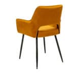 Eetkamerstoel Mika okergeel velvet