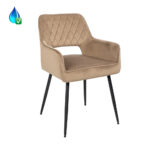 Eetkamerstoel Mika taupe velvet