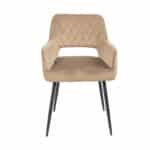 Eetkamerstoel Mika taupe velvet