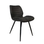 Eetkamerstoel Morris microvezel antraciet