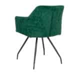 Eetkamerstoel Nelly donkergroen velvet