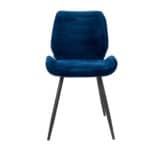 Eetkamerstoel Toby donkerblauw velvet