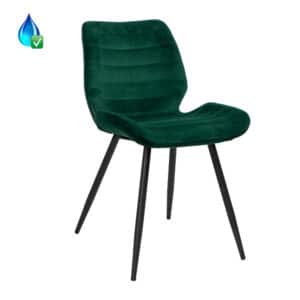 Eetkamerstoel Toby donkergroen velvet