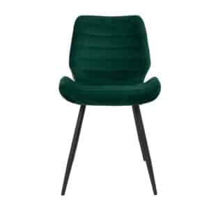 Eetkamerstoel Toby donkergroen velvet
