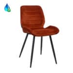Eetkamerstoel Toby koper velvet