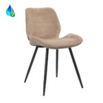 Eetkamerstoel Toby taupe velvet