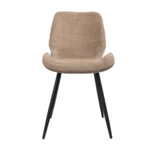 Eetkamerstoel Toby taupe velvet