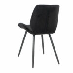 Eetkamerstoel Toby zwart velvet