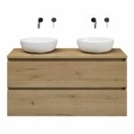 Eikenhouen badmeubel Asil met laden