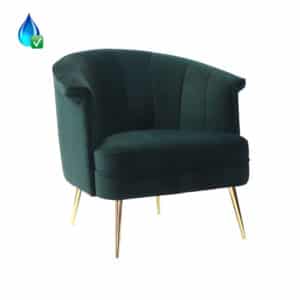 Fauteuil Amy donkergroen velvet