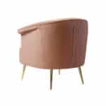 Fauteuil Amy roze velvet