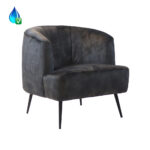 Fauteuil Billy antraciet velvet