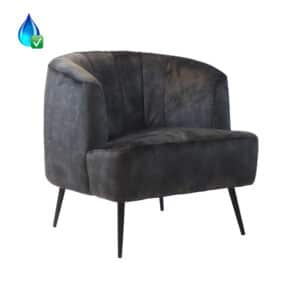Fauteuil Billy antraciet velvet