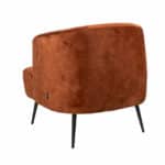 Fauteuil Billy koper velvet