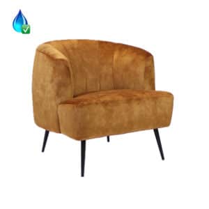 Fauteuil Billy okergeel velvet