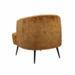 Fauteuil Billy okergeel velvet