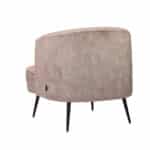 Fauteuil Billy taupe velvet