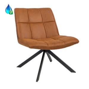 Fauteuil Eevi eco-leer cognac