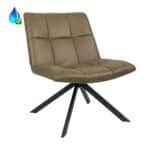 Fauteuil Eevi eco-leer olijfgroen