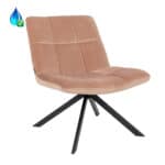 Fauteuil Eevi roze velvet
