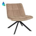 Fauteuil Eevi taupe velvet