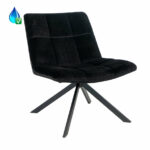 Fauteuil Eevi zwart velvet