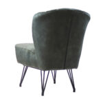 Fauteuil Else donkergroen velvet