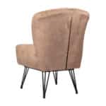 Fauteuil Else taupe velvet