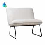 Fauteuil Merle wit polyester