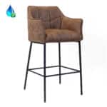 Barkruk Aaron microvezel cognac