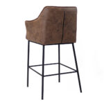 Barkruk Aaron microvezel cognac