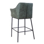 Barkruk Aaron microvezel olijfgroen