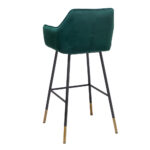 Barkruk Fiona donkergroen velvet