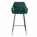 Barkruk Fiona donkergroen velvet