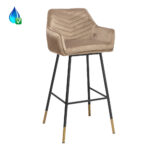 Barkruk Fiona velvet taupe