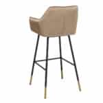 Barkruk Fiona velvet taupe