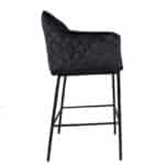 Barkruk Jayron antraciet velvet