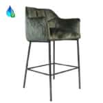 Barkruk Jayron groen velvet