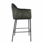 Barkruk Jayron groen velvet