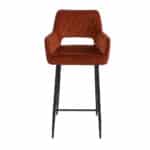 Barkruk Mika koper velvet