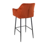 Barkruk Nelly koper velvet