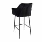 Barkruk Nelly zwart velvet