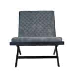 Fauteuil Madrid blauw velvet