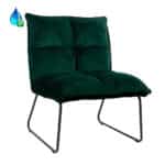 Fauteuil Malaga donkergroen velvet