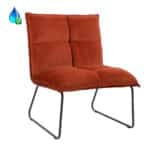 Fauteuil Malaga koper velvet