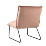 Fauteuil Malaga roze velvet