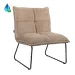 Fauteuil Malaga taupe velvet