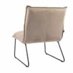 Fauteuil Malaga taupe velvet
