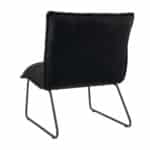 Fauteuil Malaga zwart velvet