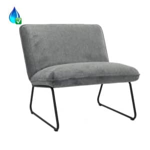Fauteuil Merle antraciet polyester
